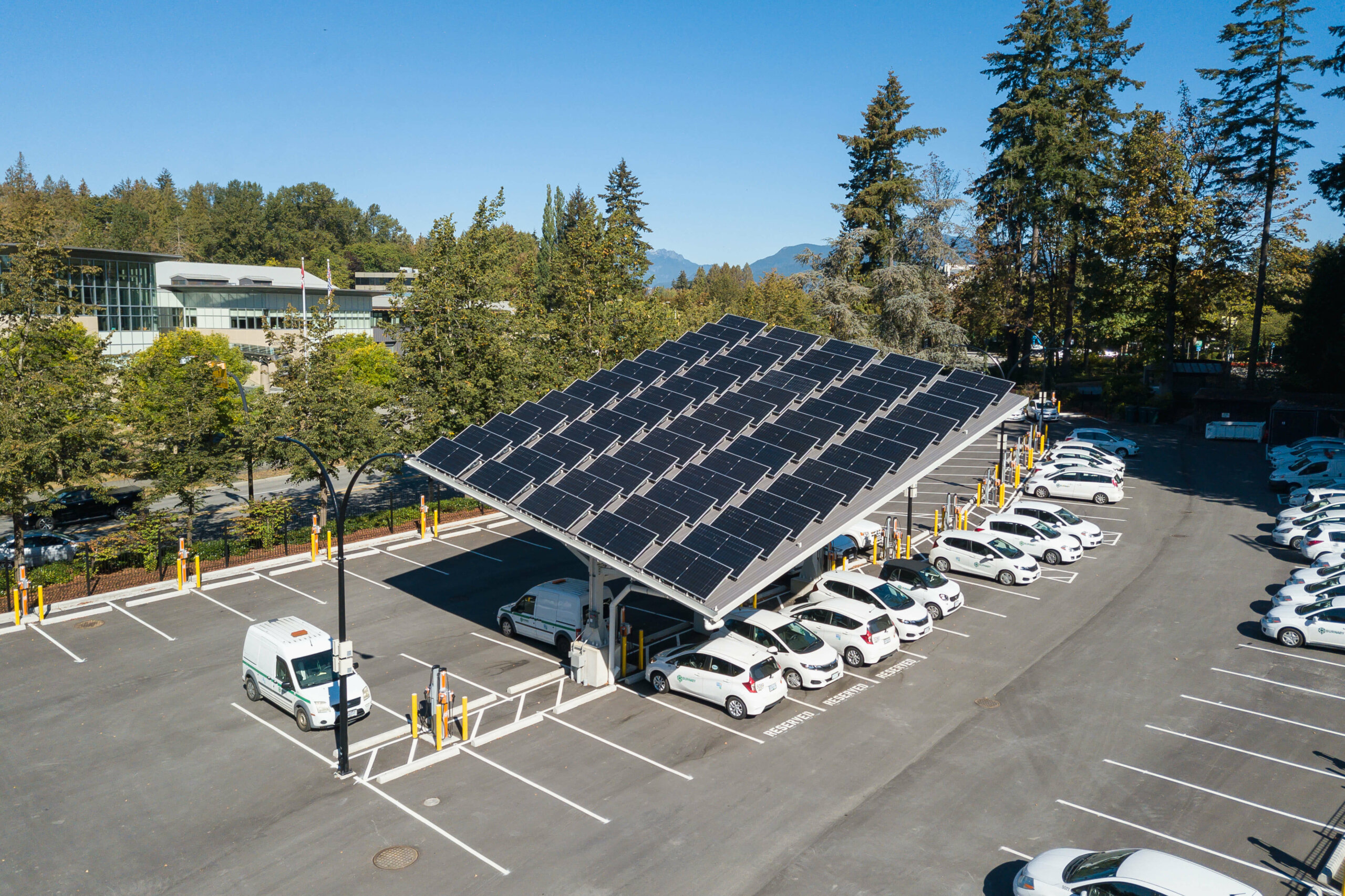 City Hall Fleet Electric Vehicle Charging Stations and Solar Canopy