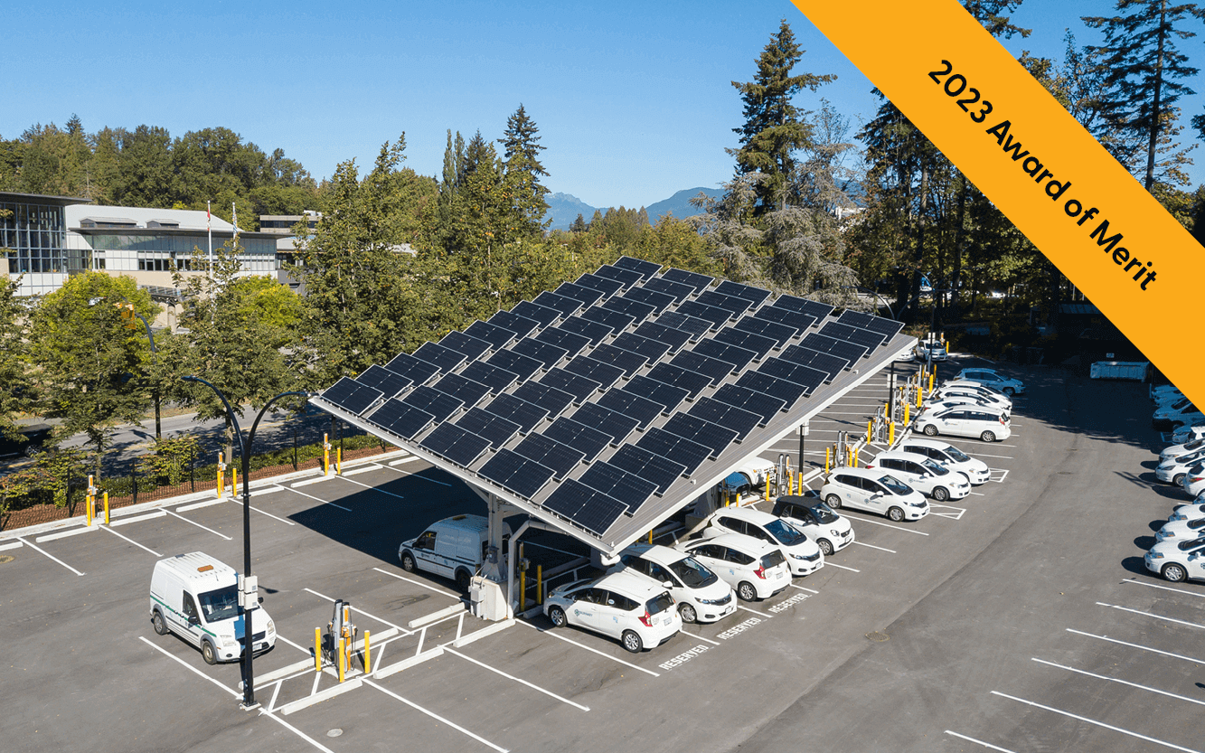 City Hall Fleet Electric Vehicle Charging Stations and Solar Canopy