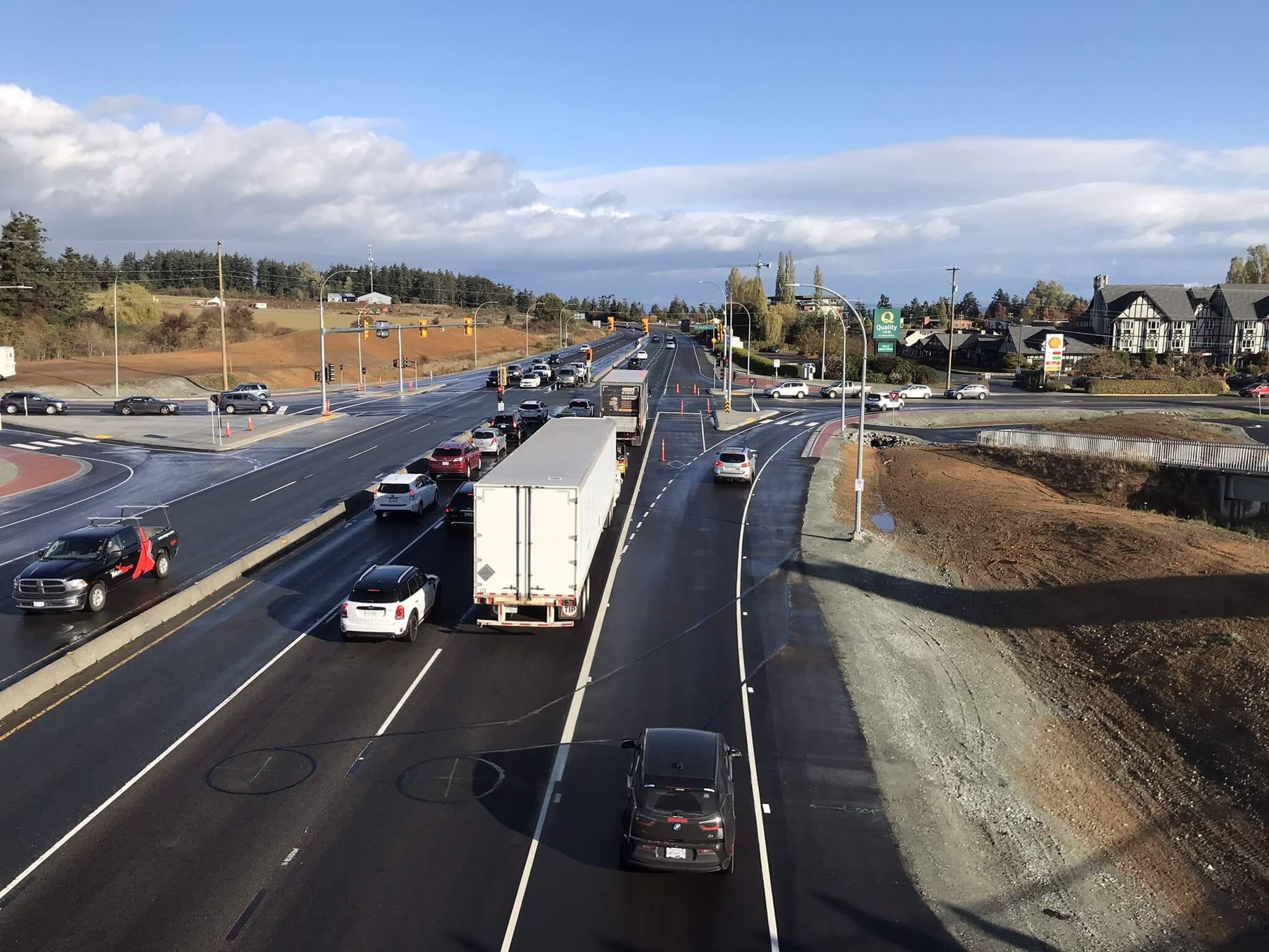 Highway 17 & Mount Newton Cross Road Transit Queue Jumper Lanes Project