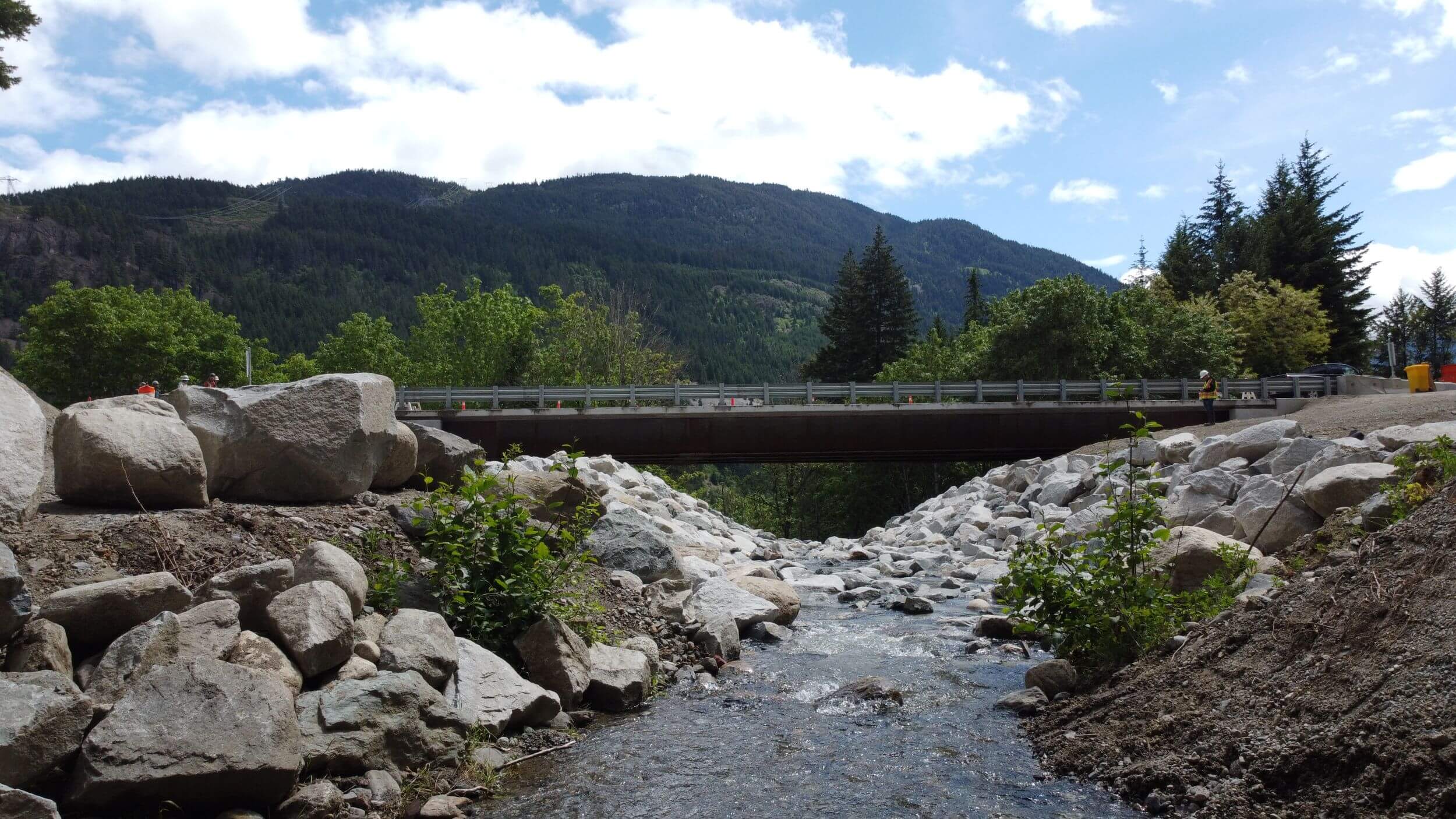 Highway 1 Flood Recovery at Gowen Creek Crossing